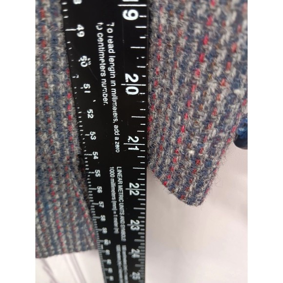 VTG EC Cross County‎ Fashions Womens 100% Pure Wool Blazer SZ 12 Navy Blue Lined - Picture 15 of 16